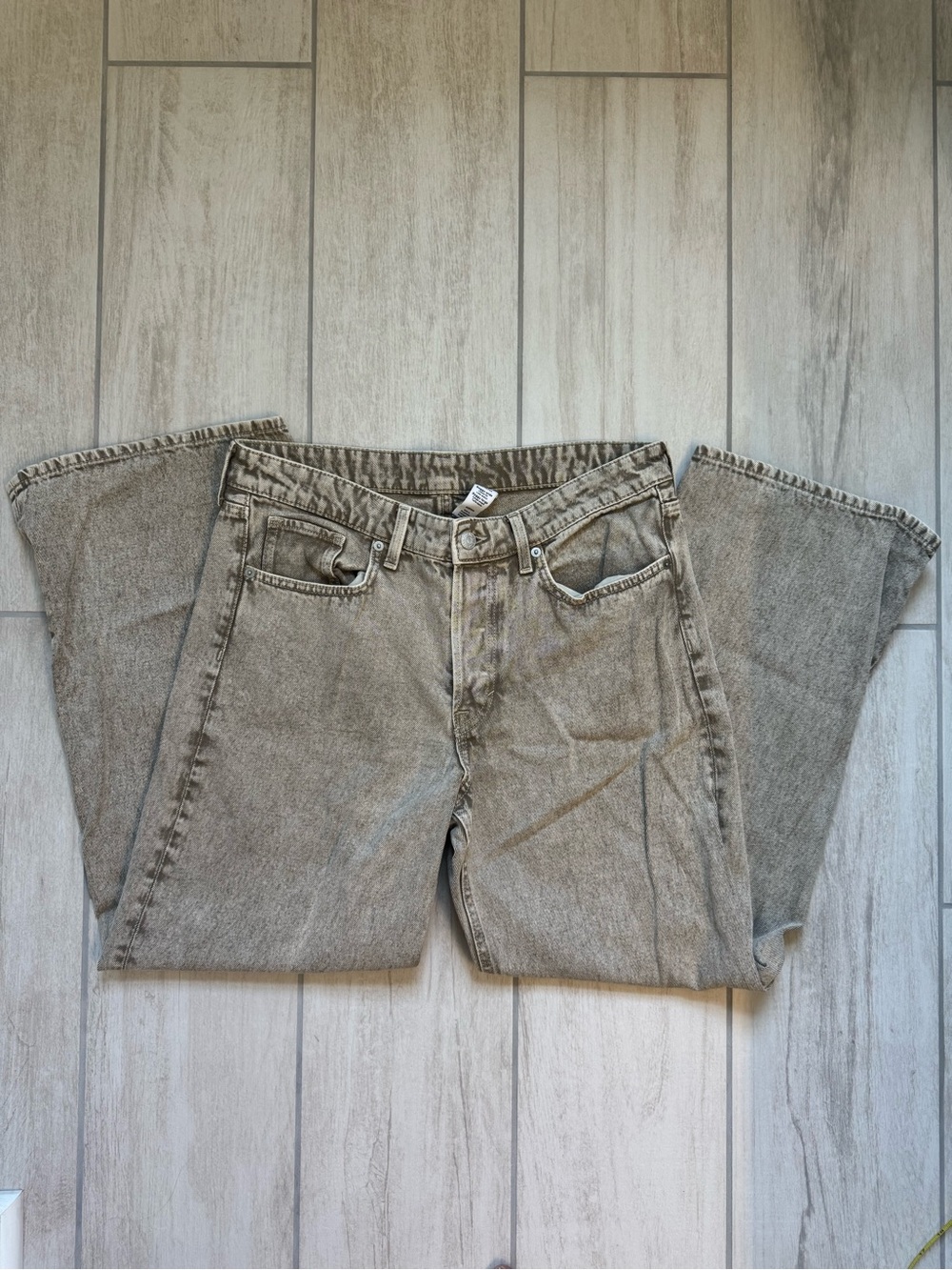 Classic High-Rise Grey Denim Jeans